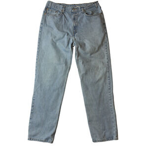 Levis 550 Jeans Mens 38x34 Blue Light Wash Relaxed Fit 100% Cotton Y2K